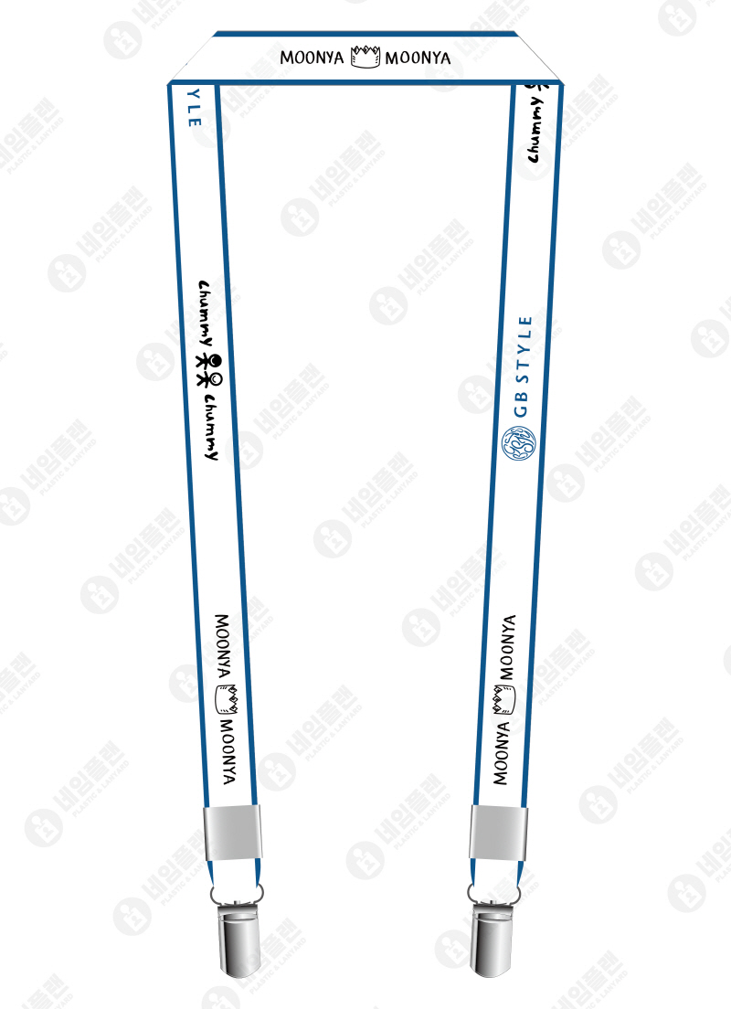 투톤컬러 목걸이