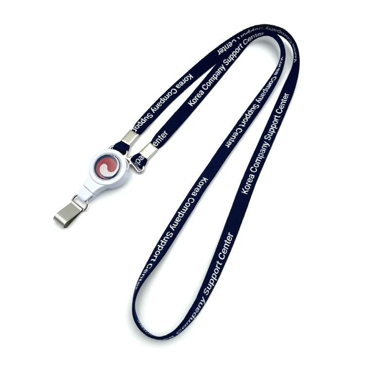 사원증 릴홀더 D형 목걸이 묶음판매(10mm 단색)